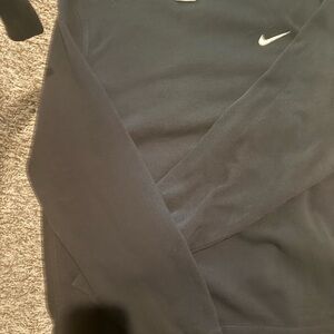 Nike Black Long Sleeve Top with White Logo